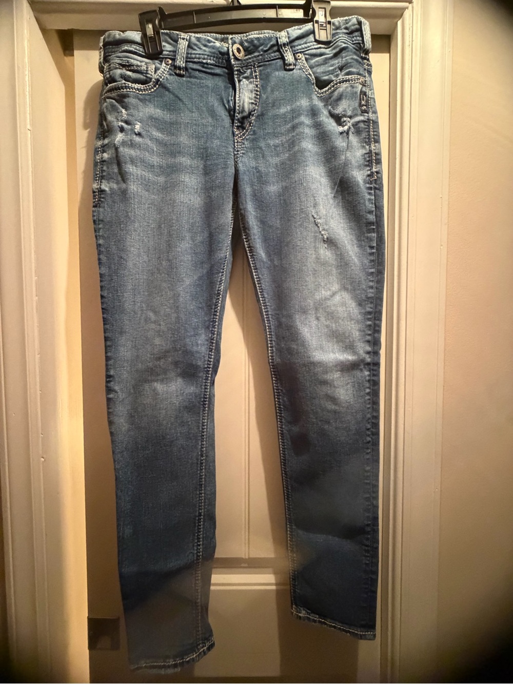 Silver Jeans Light Blue Straight Leg Denim